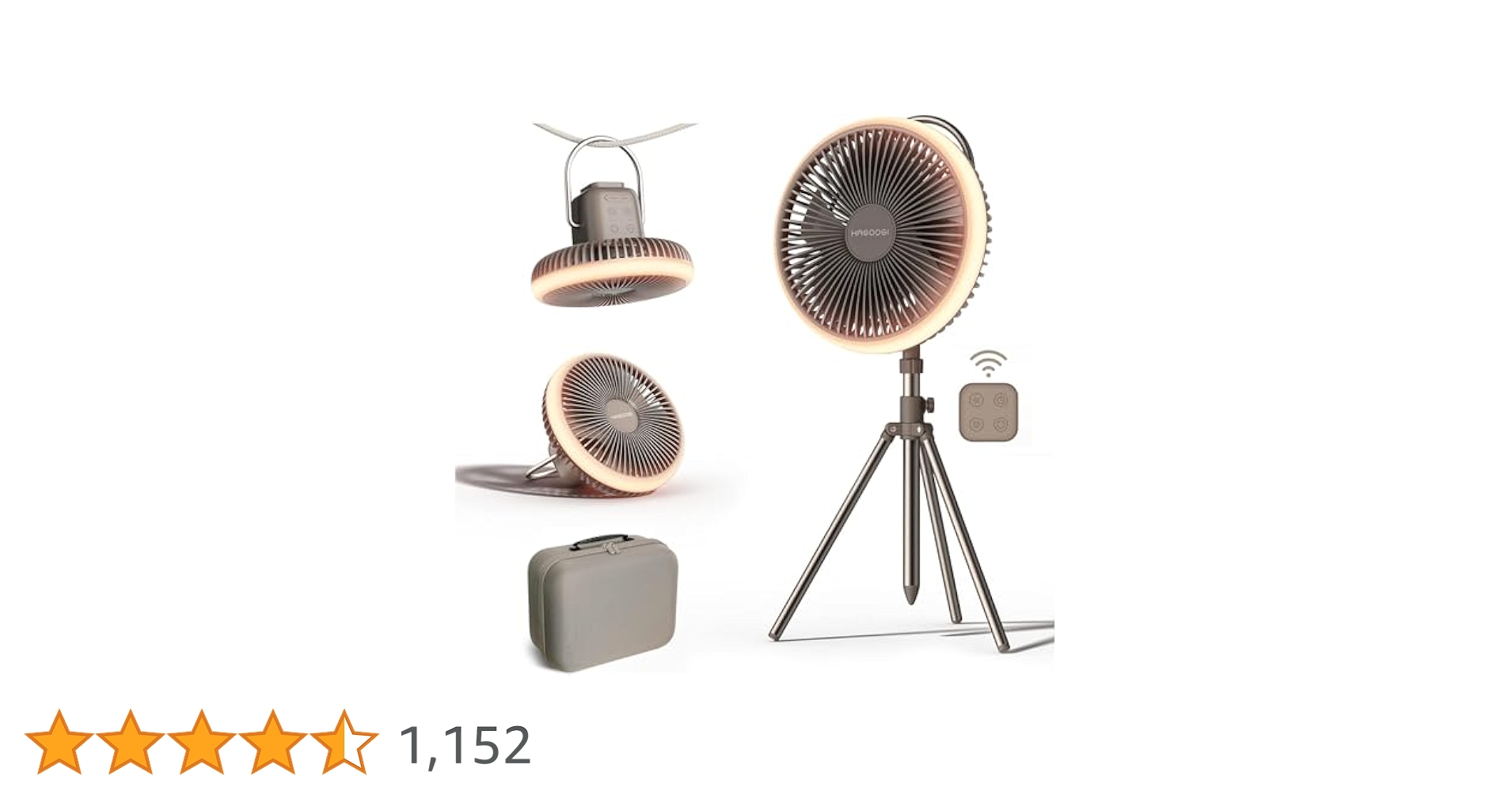 HAGOOGI アウトドア 扇風機 セット コードレス ブロンズ 41RHjubu+yL.jpg_BO30,255,255,